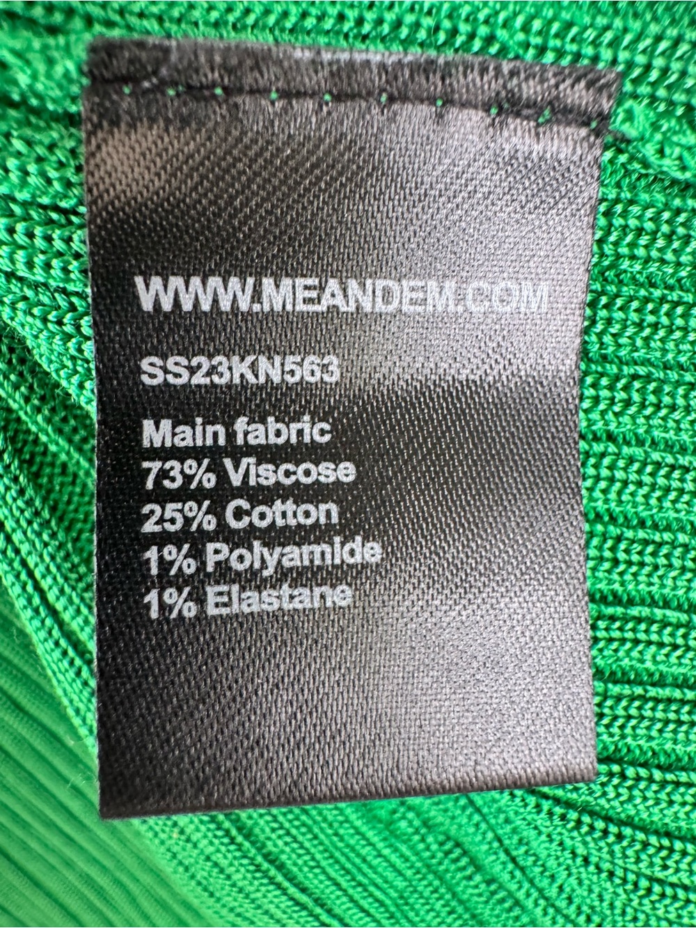 ME+EM Ribbed V-Neck Cardigan Sweater Green Size Large - Picture 5 of 5